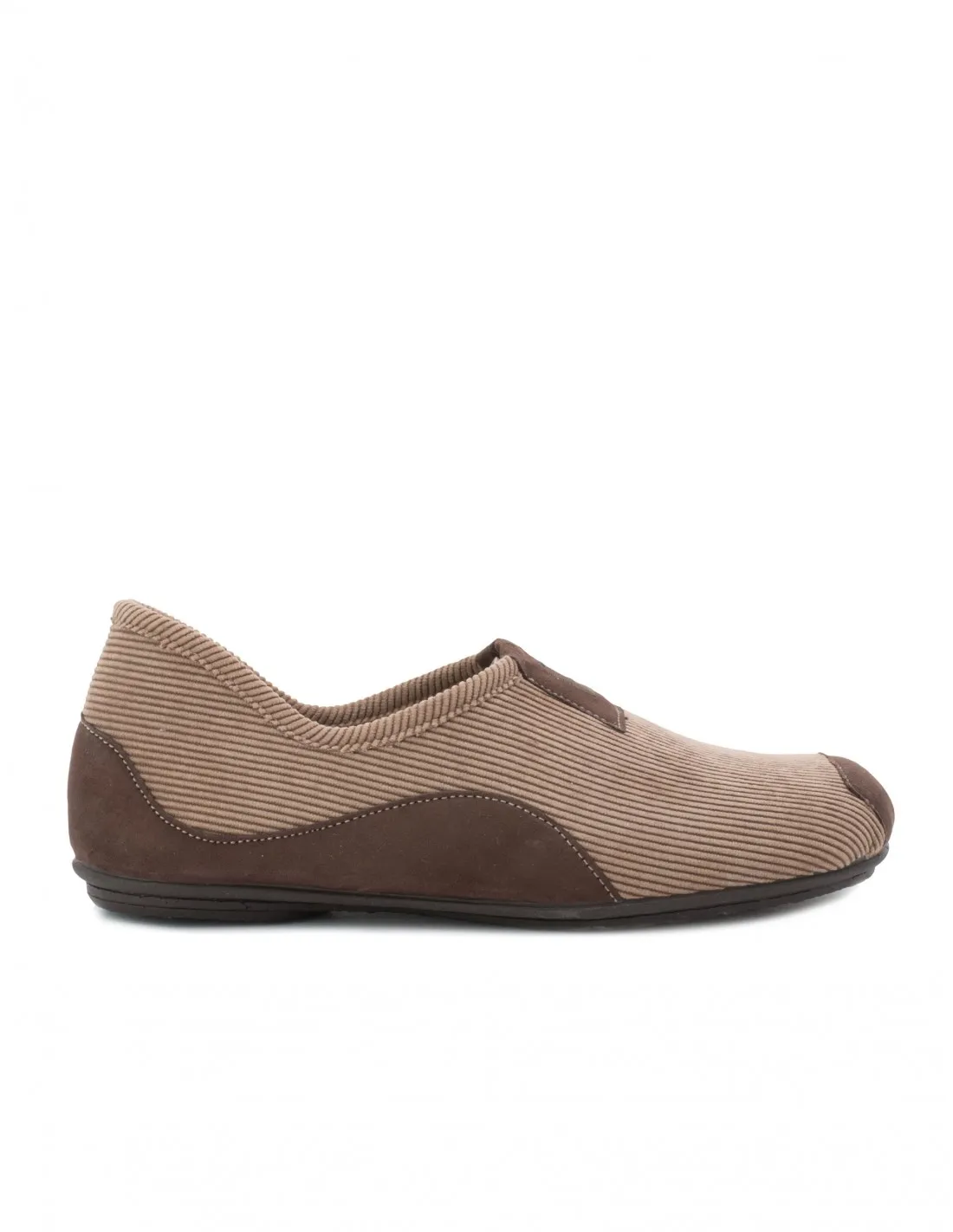 VULLADI Zapatillas Casa Pana Marrón Cerradas