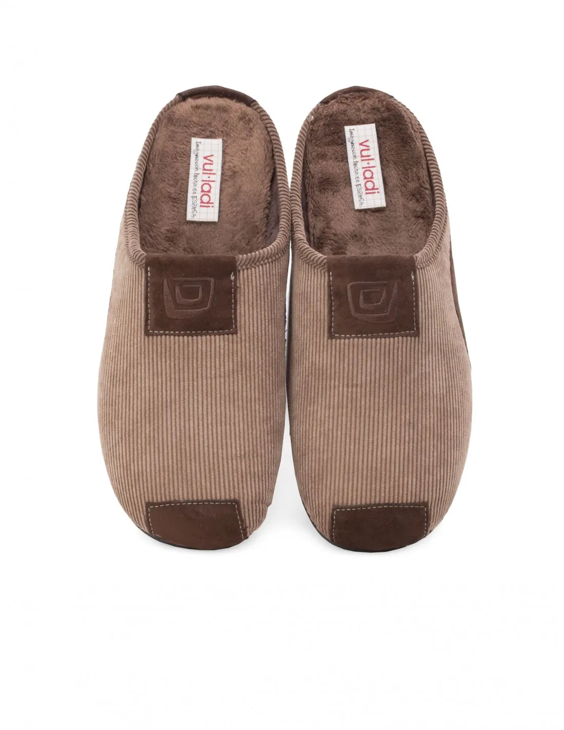 VULLADI Zapatillas Casa Pana Marrón Descalzas