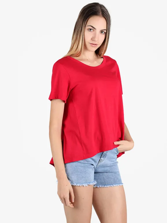 Wendy Trendy Camiseta maxi evasé de mujer de algodón