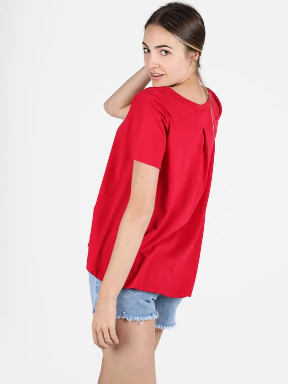Wendy Trendy Camiseta maxi evasé de mujer de algodón