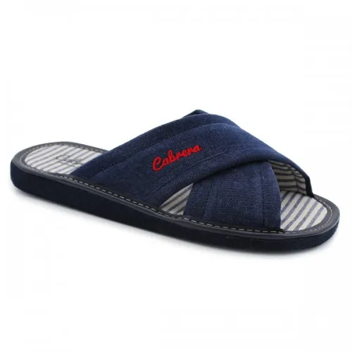Zapatilla casa hombre tiras cruzadas Cabrera 2724