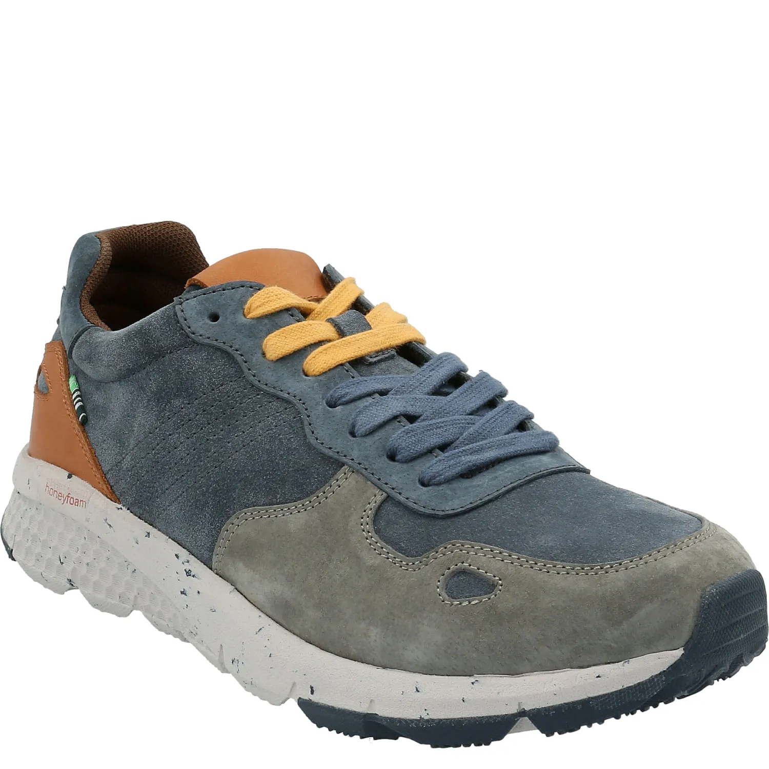 Zapatilla Cuero Hombre Gaspar Azul Rockford