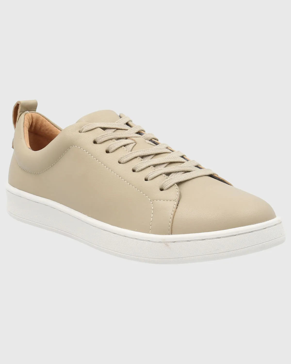 Zapatilla Cuero Mujer Tottem Beige