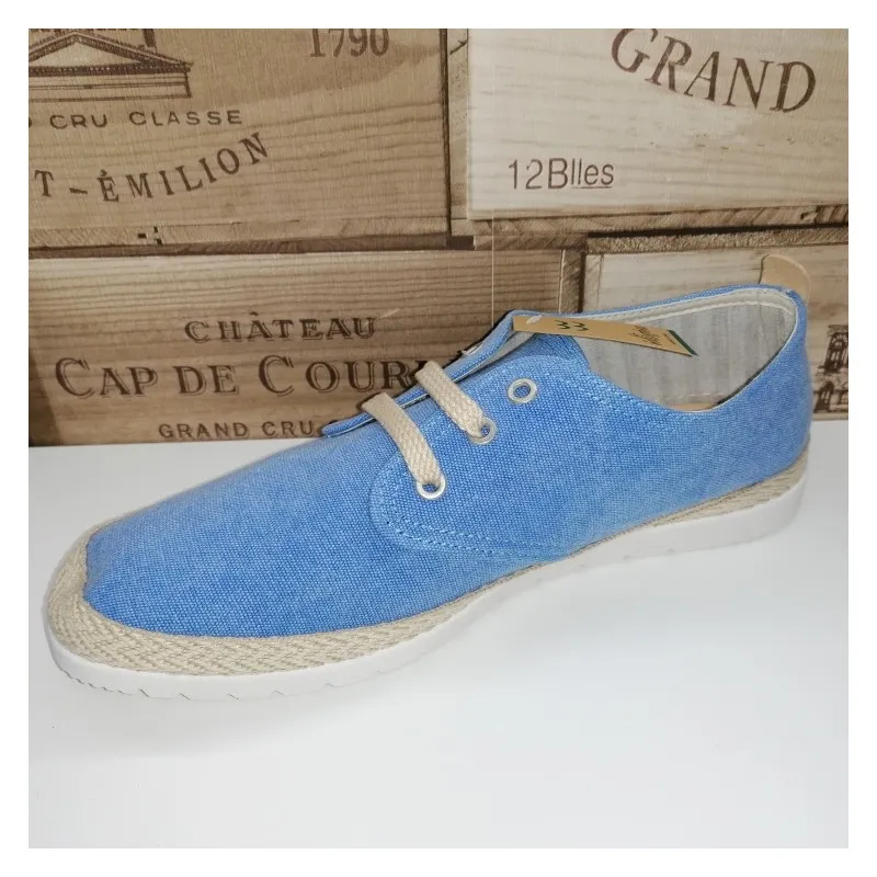 Zapatilla Lona Caballero Mediterránea Azul 034