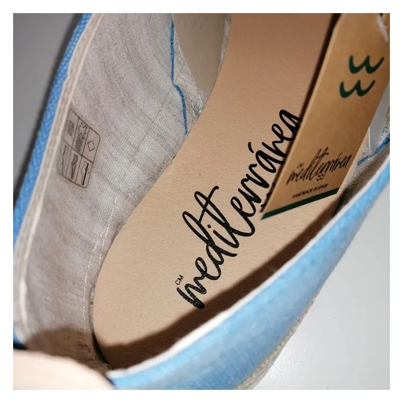 Zapatilla Lona Caballero Mediterránea Azul 034