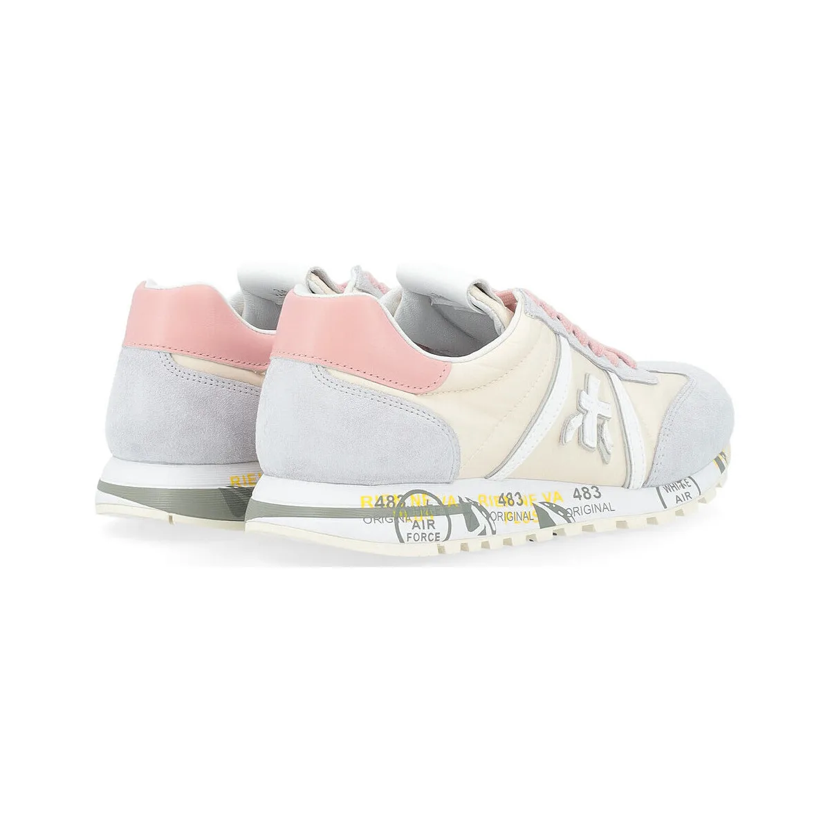 Zapatilla  Lucy beige y rosa