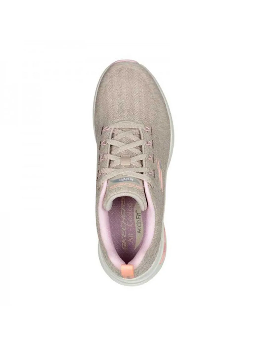 Zapatilla Mujer Skechers Arch Fit Beige