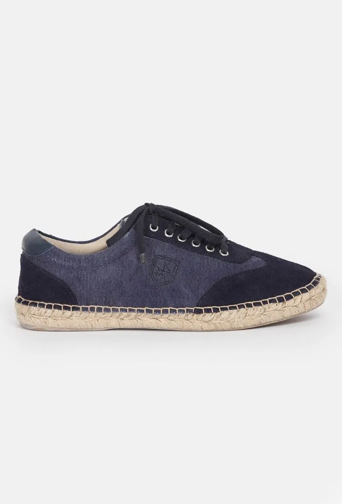 Zapatilla niño Logo Yute Azul Marino