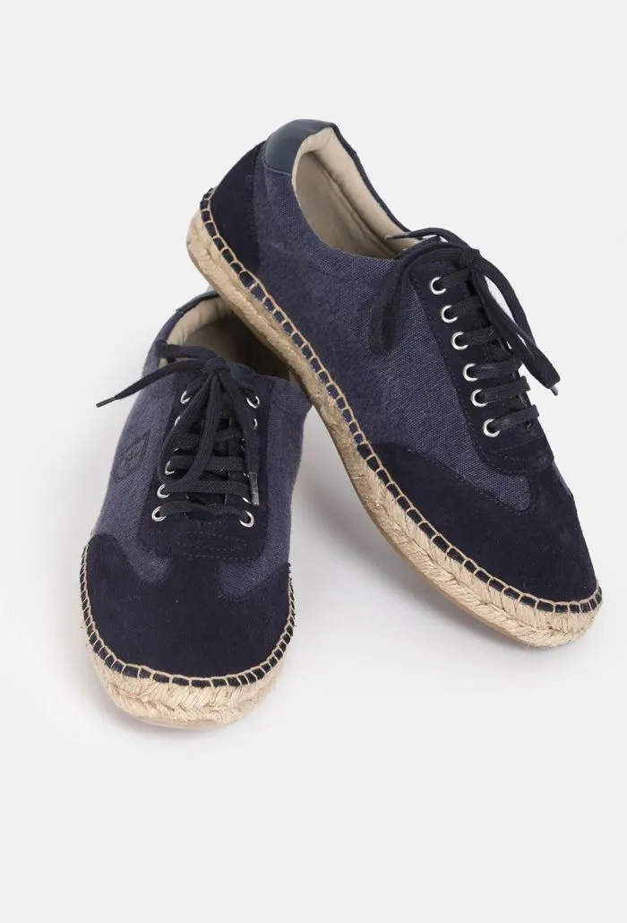 Zapatilla niño Logo Yute Azul Marino