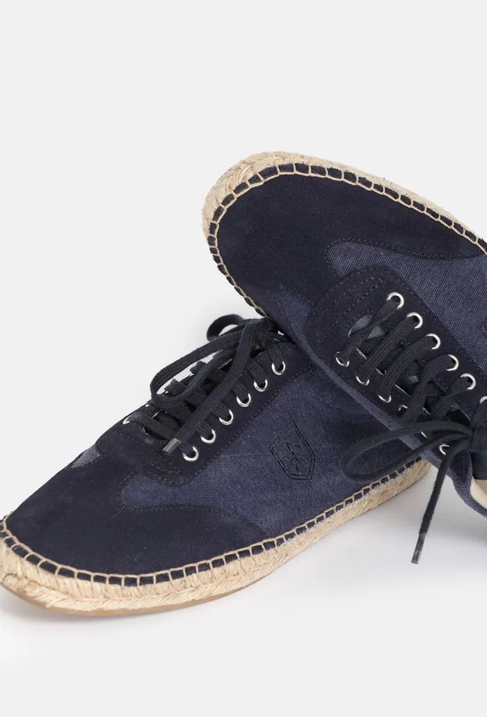 Zapatilla niño Logo Yute Azul Marino