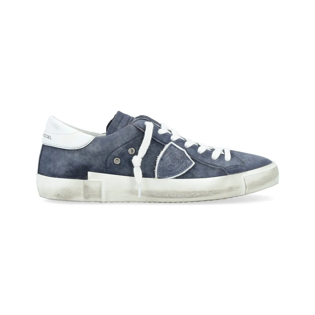 Zapatilla  Paris X en nobuk azul