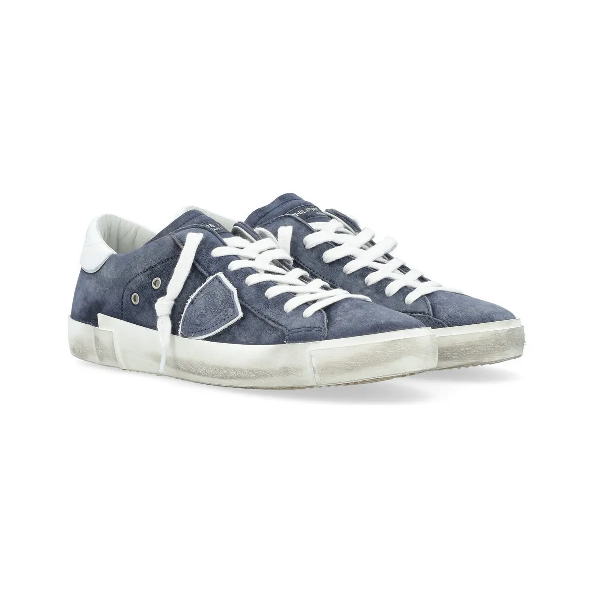 Zapatilla  Paris X en nobuk azul