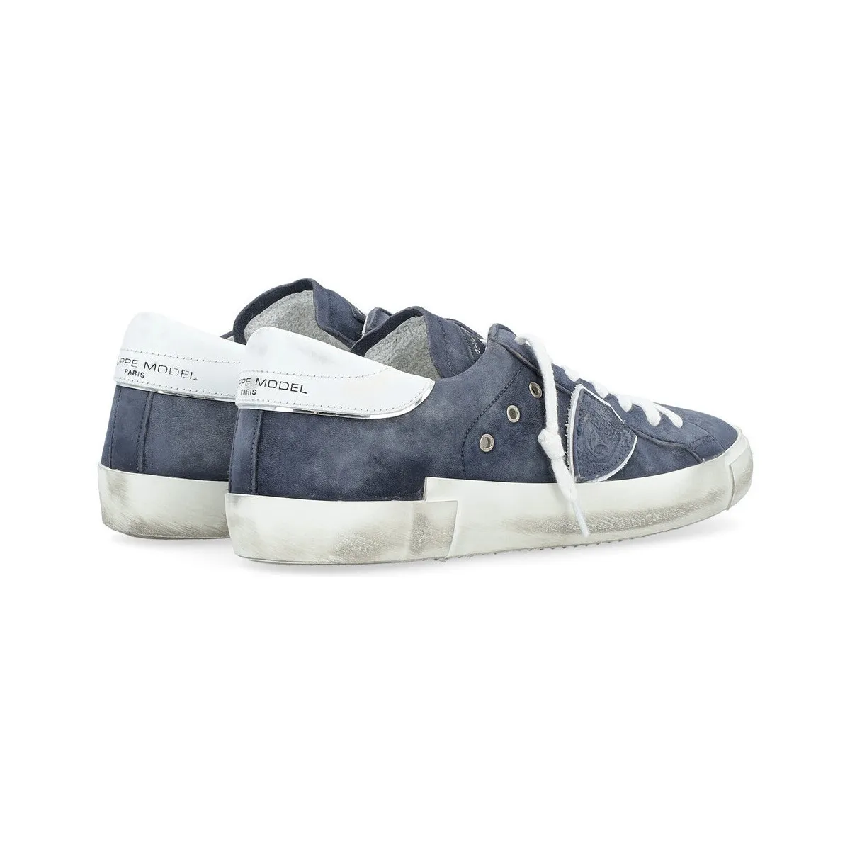 Zapatilla  Paris X en nobuk azul