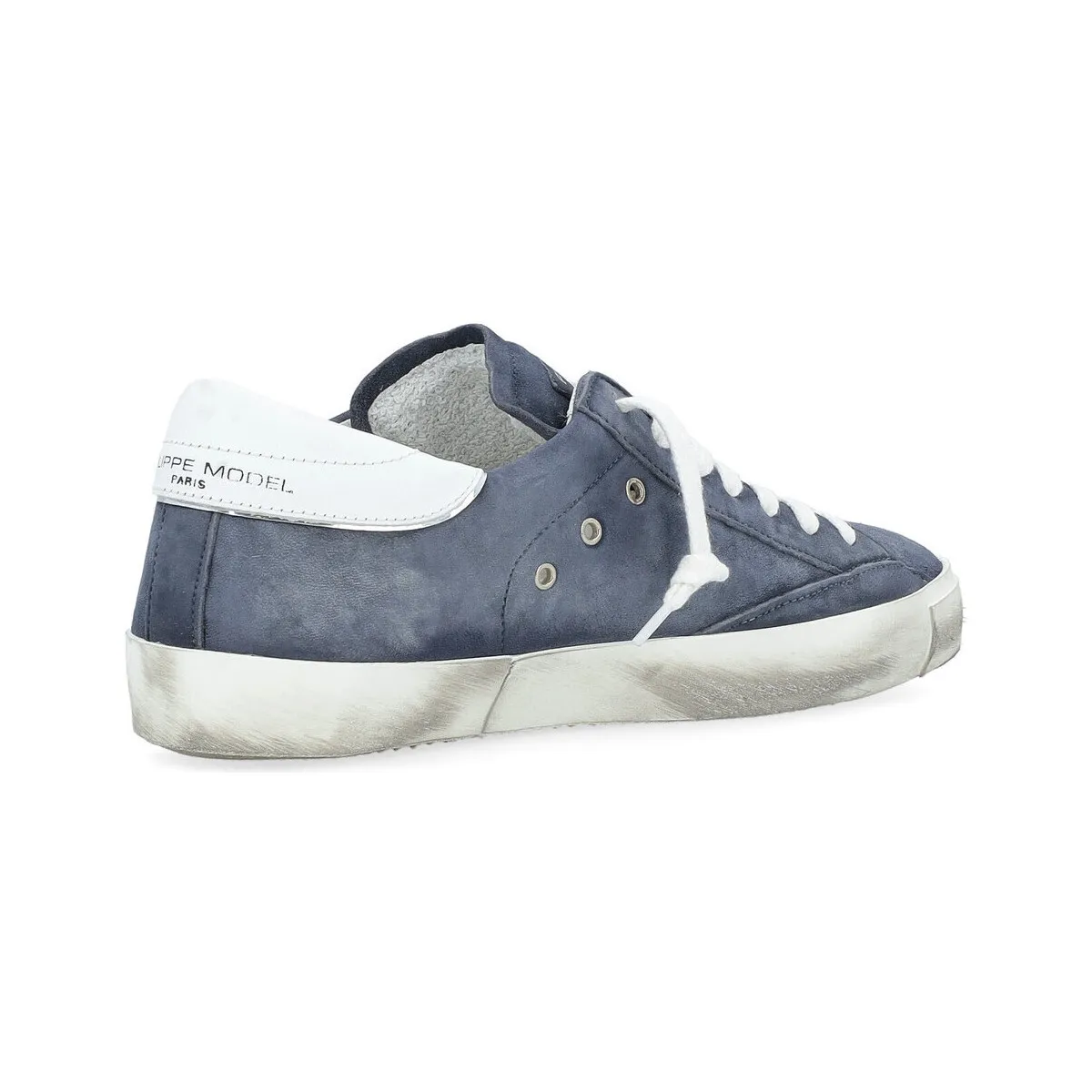 Zapatilla  Paris X en nobuk azul
