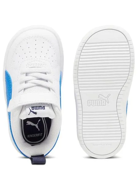 Zapatilla Puma Rickie Blanco Azul Bebe