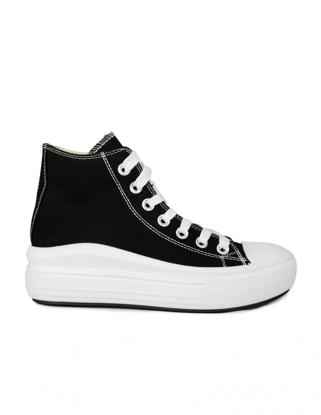 Zapatillas Altas Plataforma Negras