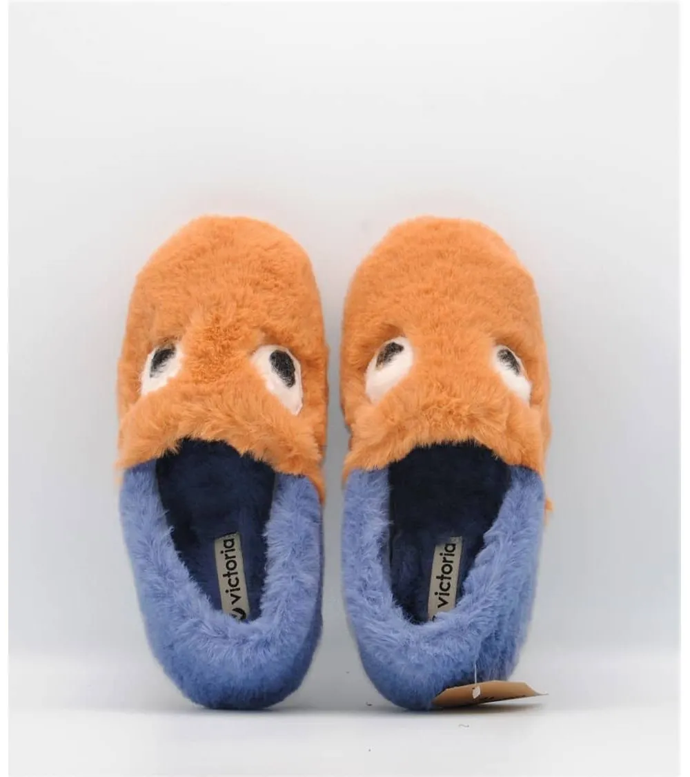 ZAPATILLAS CASA VICTORIA GIMNASIA OJOS AZUL Y CAMEL