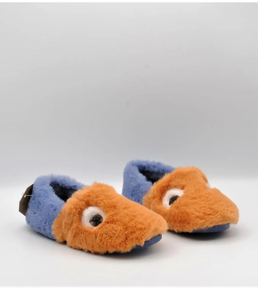 ZAPATILLAS CASA VICTORIA GIMNASIA OJOS AZUL Y CAMEL