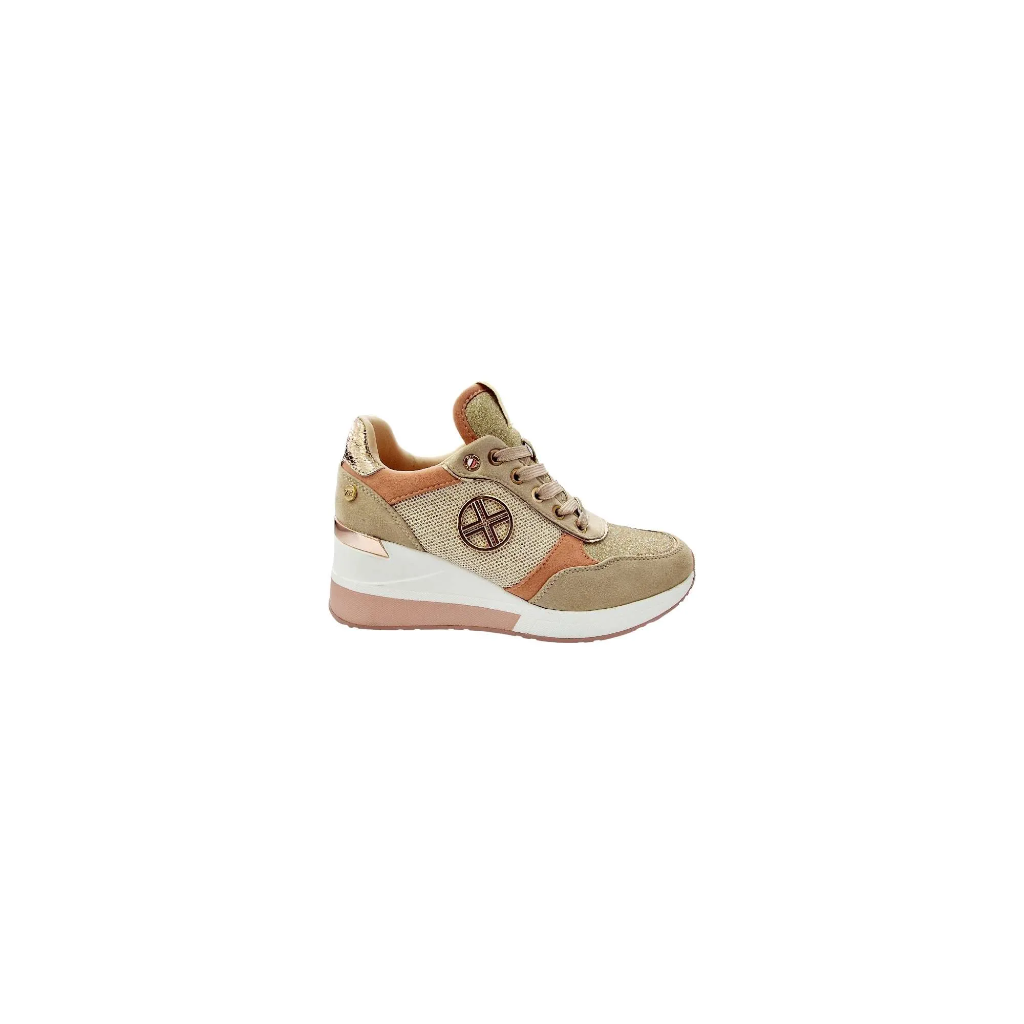 ZAPATILLAS CASUAL XTÍ  GOLD BEIGE BEIGE