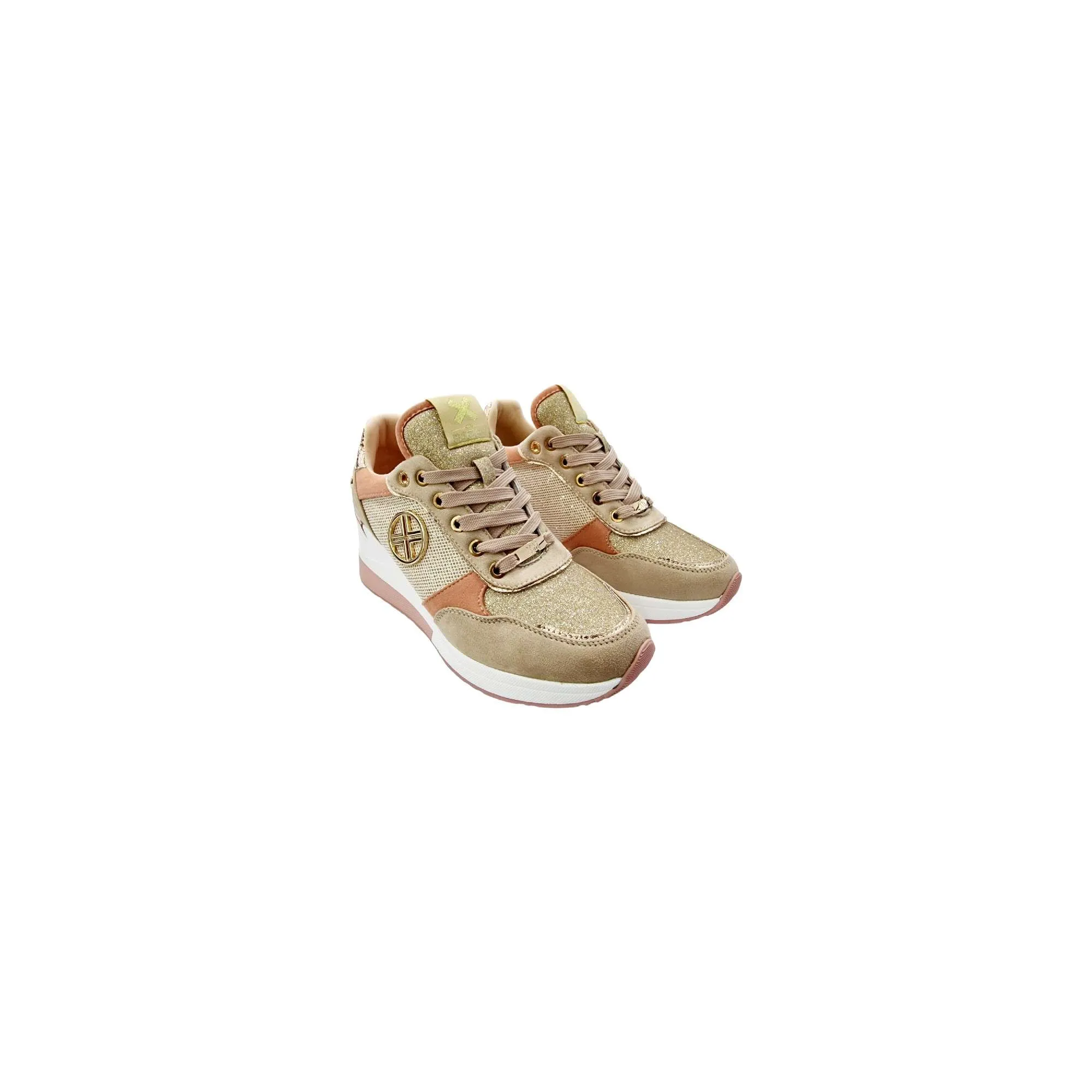 ZAPATILLAS CASUAL XTÍ  GOLD BEIGE BEIGE