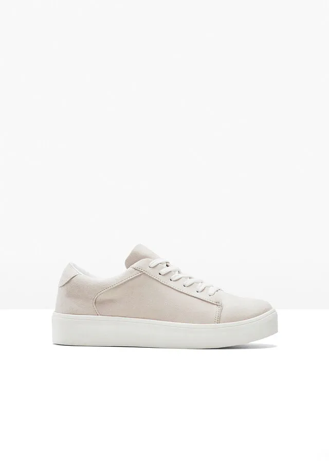 Zapatillas con plataforma Beige