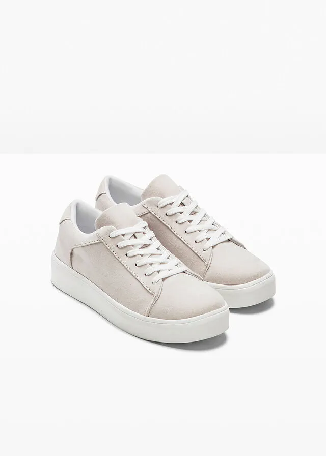 Zapatillas con plataforma Beige