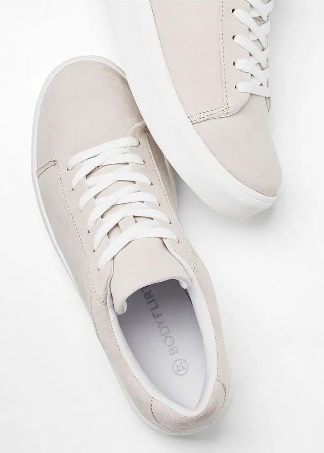 Zapatillas con plataforma Beige