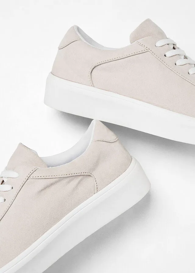 Zapatillas con plataforma Beige