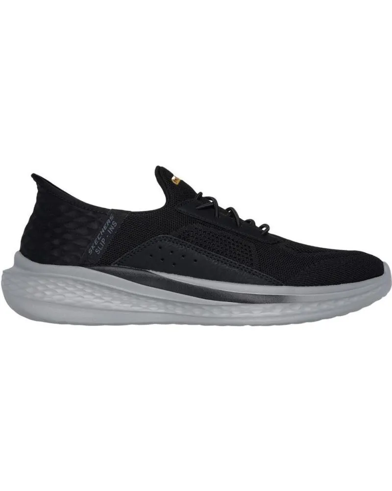 ZAPATILLAS DEPORTE SKECHERS  DE HOMBRE SLIPINS SLADE COHEN  NEGRO