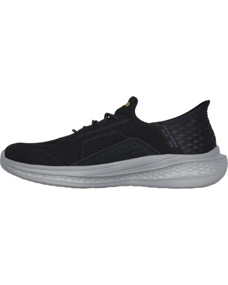 ZAPATILLAS DEPORTE SKECHERS  DE HOMBRE SLIPINS SLADE COHEN  NEGRO