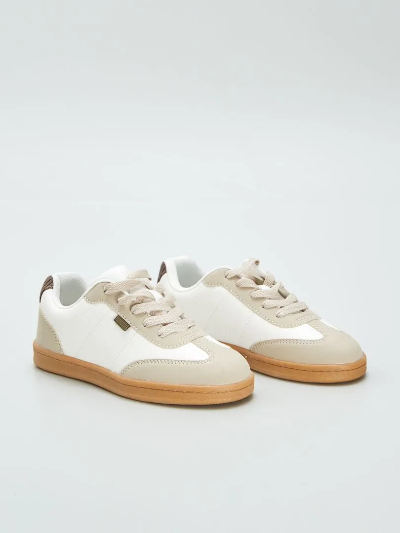 ZAPATILLAS DEPORTIVAS BAJAS  BEIGE