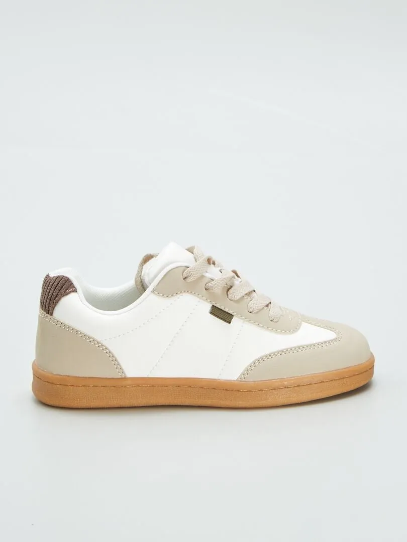ZAPATILLAS DEPORTIVAS BAJAS  BEIGE