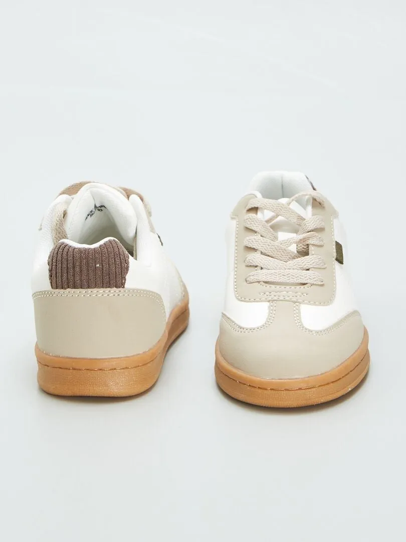 ZAPATILLAS DEPORTIVAS BAJAS  BEIGE
