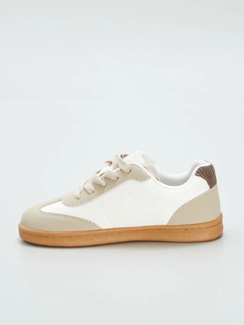 ZAPATILLAS DEPORTIVAS BAJAS  BEIGE