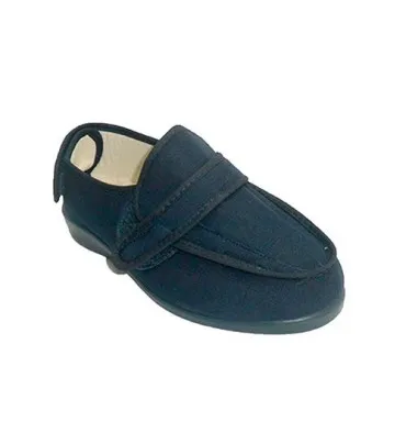 Zapatillas mujer velcro super anchas Doctor Cutillas en azul marino