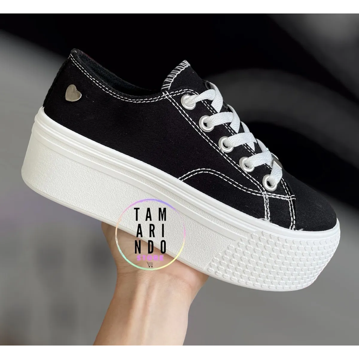 ZAPATILLAS PLATAFORMA J18 BLANCONEGRO