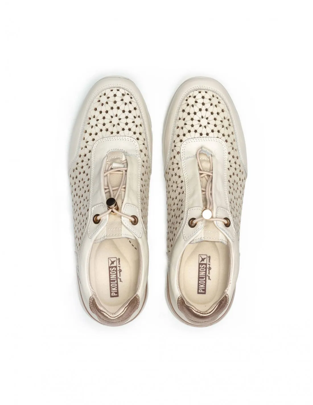 Zapatillas Verano Caladas PIKOLINOS Beige