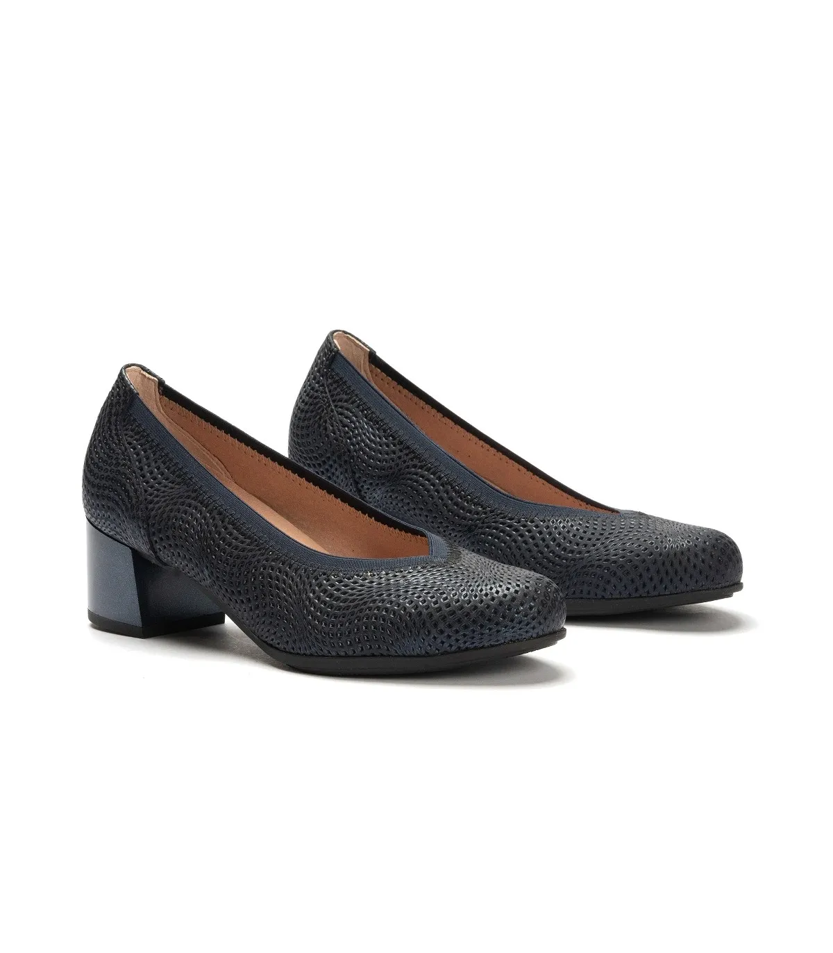 Zapato corte salón para mujer en color azul marino