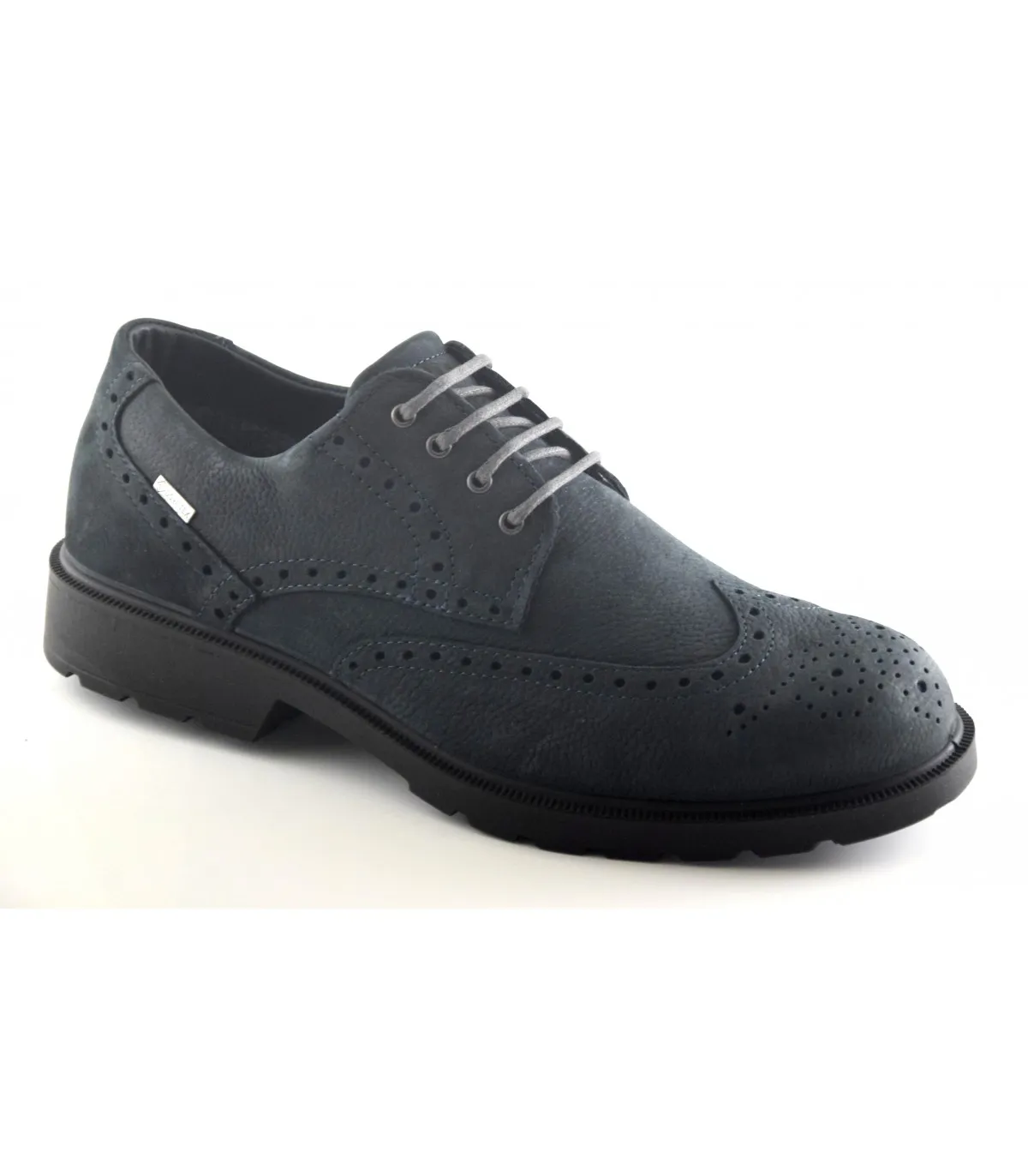 ZAPATO DE CORDONES AZUL MARINO CON GORETEX