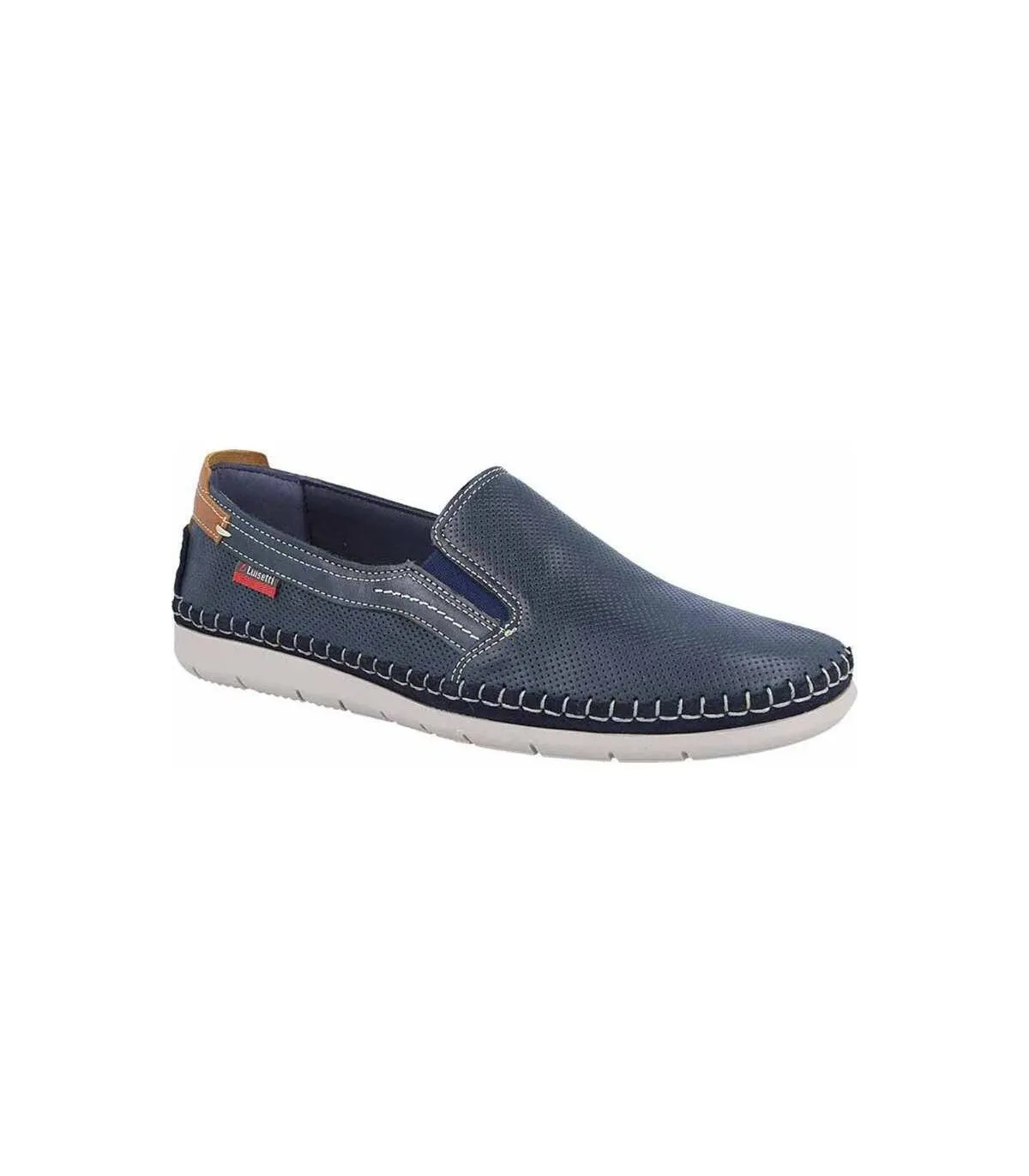 Zapato mocasín en color azul marino