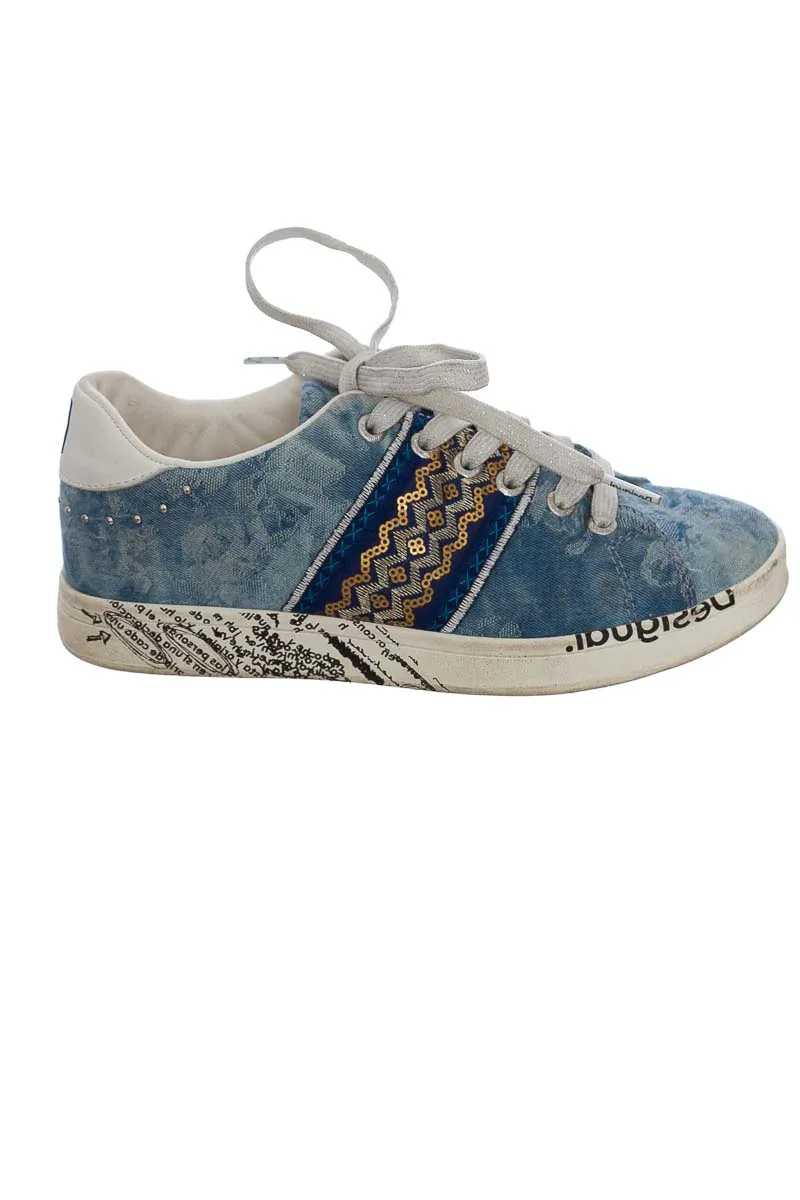 ZAPATOS COLOR AZUL  DESIGUAL