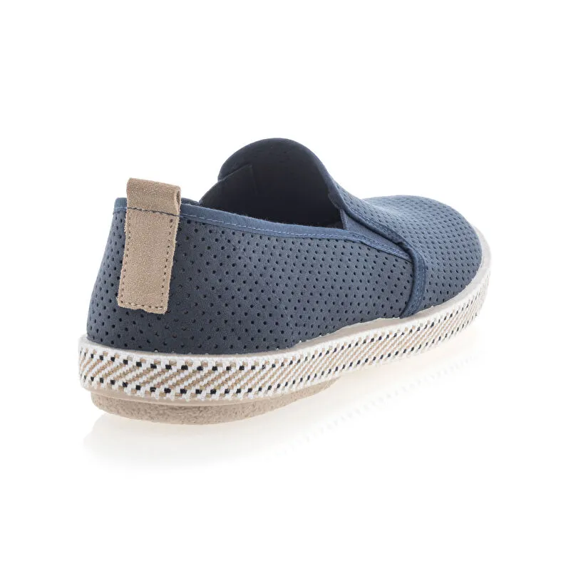 Zapatos confort hombre azul